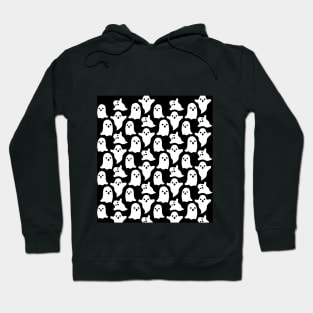 Black and white Halloween pattern design Hoodie